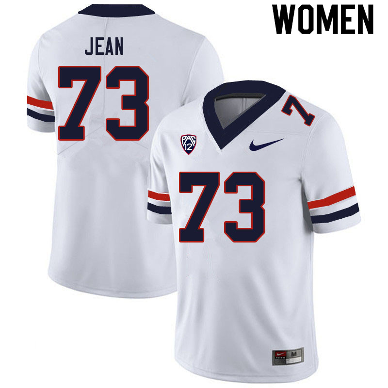 Women #73 Woody Jean Arizona Wildcats College Football Jerseys Sale-White